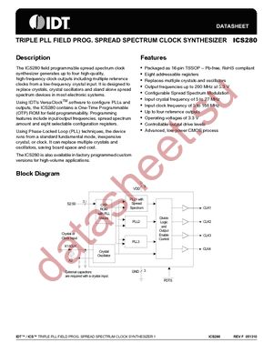 ICS280PGILF datasheet  